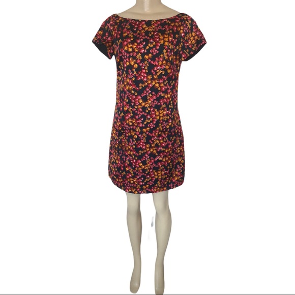 Cinder + Smoke Floral Mod Mini Shift Dress - Picture 2 of 7